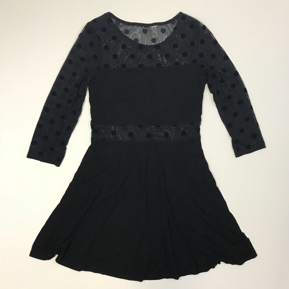 🎉 HP! 🎉 [H&M] Polkadot Mesh Cutout Dress - Picture 4 of 7